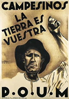 Revolutionaries Prints: Spanish Civil War (1936-1939). Campesinos. La