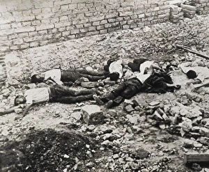 Euzkadi Collection: Spanish Civil War (1936-1939). Dead militia men