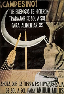 Institutions Collection: Spanish Civil War (1936-1939). Farmer! Your