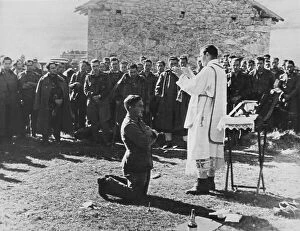 Religions Collection: Spanish Civil War (1936-1939). Military mass