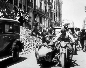 Servicemen Prints: Spanish Civil War (1936-1939). Motorized troops