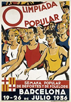 Spanish Civil War (1936-1939). Poster of