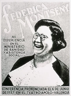 Anarchist Collection: Spanish Civil War (1936-1939). Poster on a conference