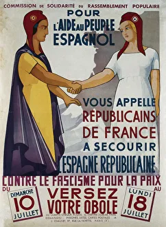 Spanish Civil War (1936-1939). Pour l'Aide au