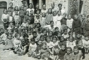 Childish Collection: Spanish Civil War (1936-1939). School for evacuated