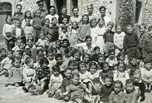 Supported Prints: Spanish Civil War (1936-1939). School for evacuated