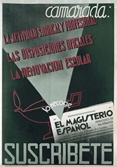 Nacional Collection: Spanish Civil War Advertizing For The Subscription