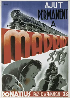Institutional Collection: Spanish Civil War Ajut Permanent A Madrid Help