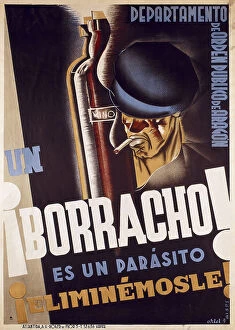 Nacional Collection: Spanish civil war. Un borracho! es un parasito