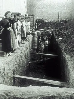 Serra Prints: Spanish Civil War Building An Air Raid Shelter
