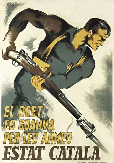 Beaux Prints: Spanish Civil War El Dret Es Guanya Per Les Armes