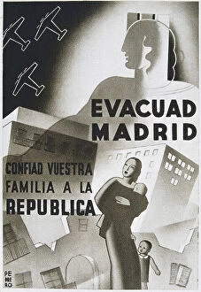 Edifice Collection: Spanish Civil War Evacuad Madrid Confiad Vuestra