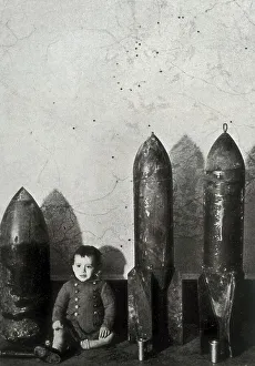 Childish Prints: Spanish Civil War. German bombs launched over