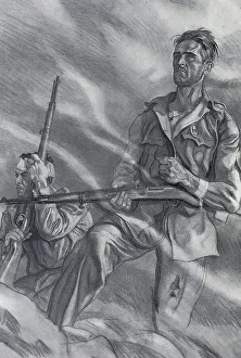 Servicemen Prints: Spanish Civil War March Of The Southern Columns