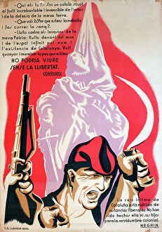 Catalunya Collection: Spanish Civil War poster, Juan Negrin