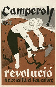 Planting Collection: Spanish Civil War Poster - Peasant