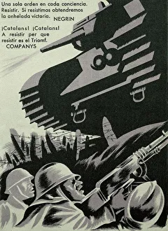 Monistrol Prints: Spanish Civil War. Propaganda postcard for