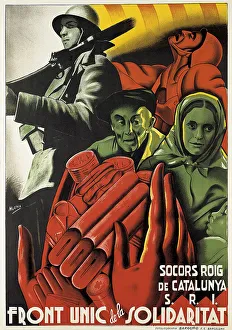 Childish Prints: Spanish Civil War Socors Roig De Catalunya Front