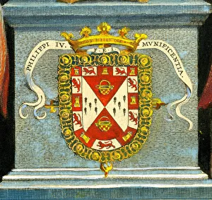 Rubens Prints: Spanish Coat of Arms - Philip Iv