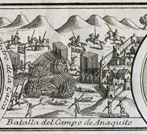 Images Dated 20th September 2016: Spanish Conquest of Peru. Battle of Anaquito or Inaquito