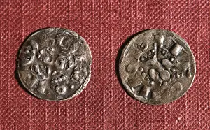 Spanish dinero and obol. 13th century