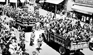 Andalucia Collection: The Spanish Foreign Legion moving through Andalucia; Spanish