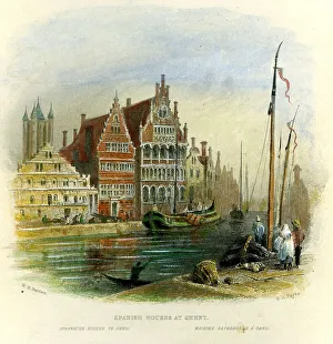 Spanish Houses At Ghent, Belgium