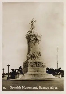Carta Prints: Spanish Monument, Buenos Aires, Argentina, South America