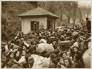 Republican Gallery: Spanish Republican Refugees heading for the French Border, 1