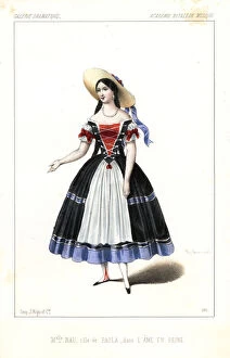 Spanish soprano Maria Nau as Paola in L Ame en Peine, 1847