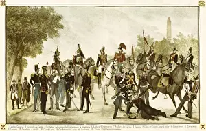 Spanish uniforms of the beginning of the 19th