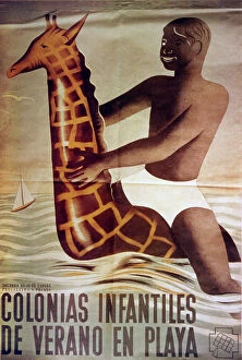 Giraffe Collection: SPANISH WAR/CAMP POSTER