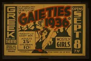 Sparkling Prints: A sparkling musical revue Gaieties of 1936 A sparkling music