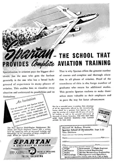 Colleges Prints: Spartan School Of Aeronautics 1950
