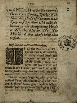 Speech of Harbottle Grimston