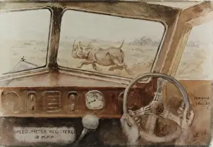 Rhino Prints: Speedometer Registered 18 M. P. H