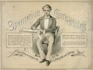 Charts Prints: Spencerian charts of writing