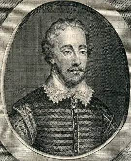 Englishwomen Prints: SPENSER, Edmund (1552-1599). English poet. Engraving