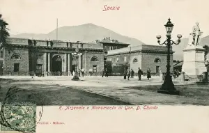 Spezia - Royal Arsenal and Monument to General Chiodo