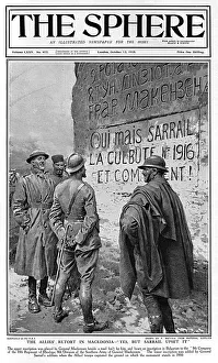 Sphere cover - Allied soldiers in Macedonia by Matania Sphere cover - Allied soldiers in Macedonia by Matania