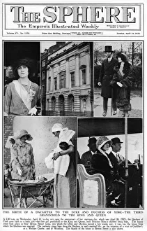 Images Dated 6th July 2011: The Sphere front cover, birth of Princess Elizabeth
