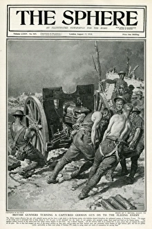 Sphere cover - British gunners turning German gun on enemy