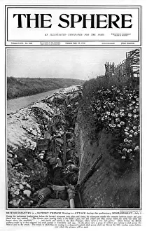 Sphere cover - British infantry waiting in trench to attack