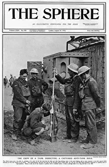 Ineffective Prints: Sphere cover -Crew of tank inspecting German anti-tank rifle