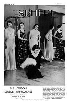 Graceful Gallery: Sphere front cover - Debutantes practise the curtsey