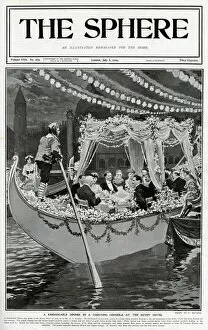Lavish Gallery: Sphere cover - floating gondola at the Savoy by Matania
