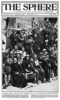 Sphere cover - inhabitants of a recaptured French village