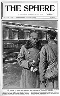 Sphere cover - The Kaiser at Nish by Matania, WW1