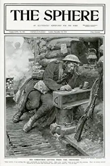 Makeshift Prints: Sphere cover - His Xmas letter from the trenches, Matania