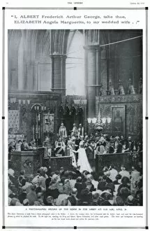 Images Dated 17th January 2011: The Sphere Royal Marriage Number 1923- wedding ceremony
